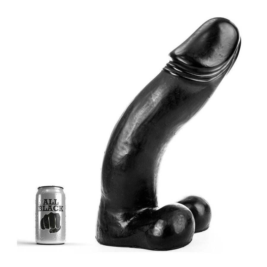 ALL BLACK - CZARNE DILDO 45 CM